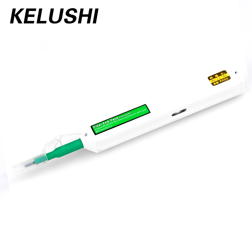 KELUSHI SC One-klicken Reiniger Fiber Optic Reiniger Stecker reinigung werkzeug 2,5mm Universal-Connector Fiber Optic Reinigung Stift