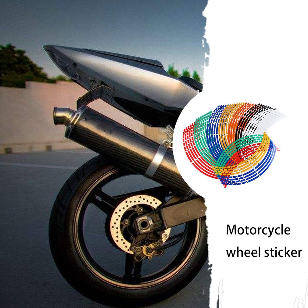 Wiel Stripes Decals Voor Motorfiets Wielen Accessoire Sticker Kits Fluorescerende Motorfiets Velg Tape Stickers