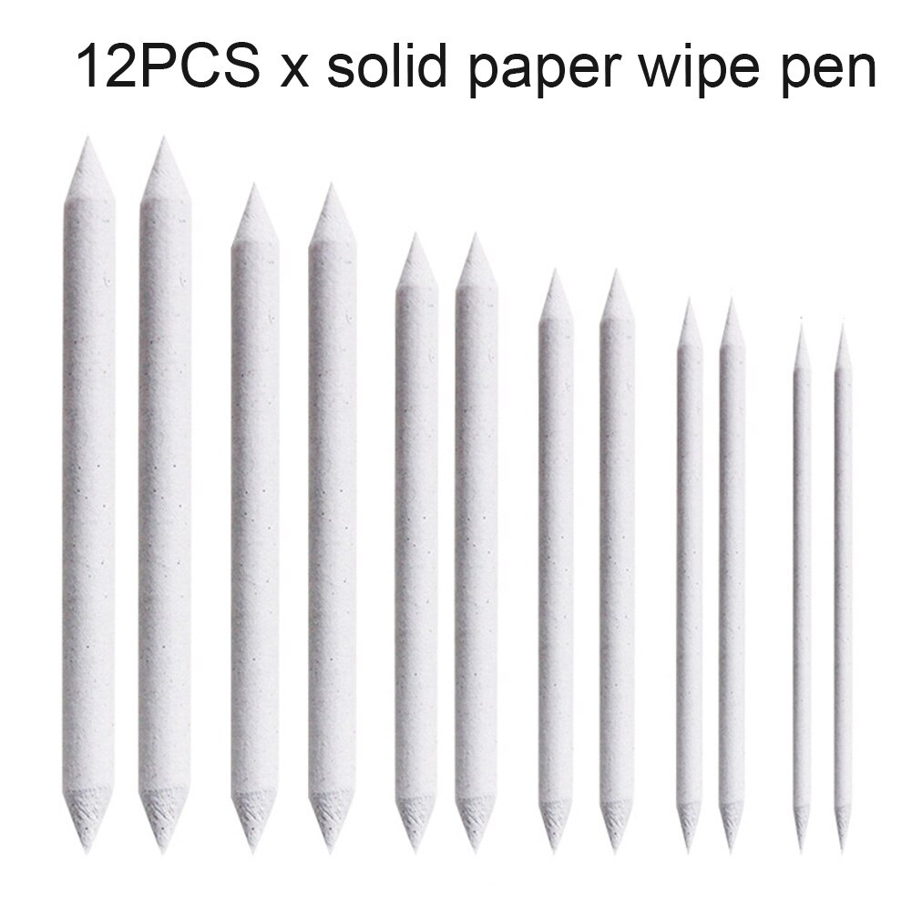 27pcs Art Blenders School Charcoal Sketch Tortillions Paper Blending Stumps Drawing Tools Stationery Artist Sandpaper Students