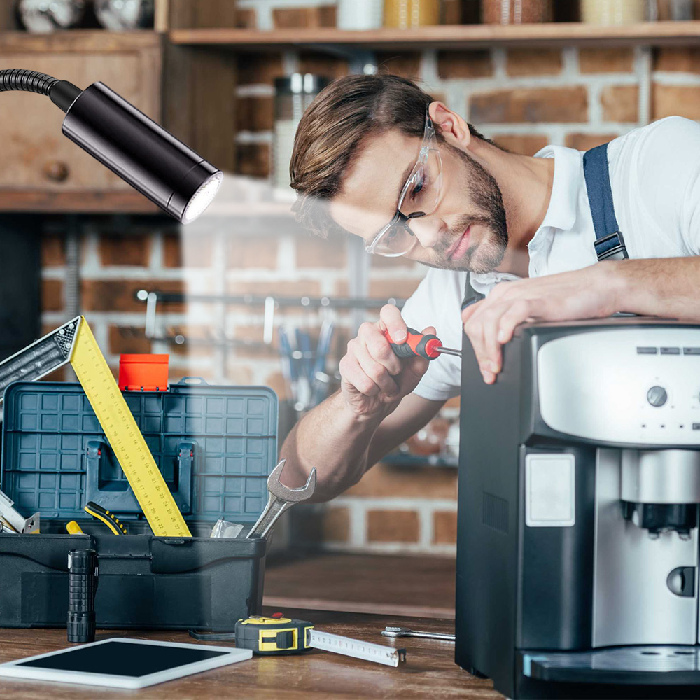 LED Zwanenhals Naaimachine Licht Dimbaar Magnetische Mount Kolomboor Licht Werk Leeslampen Werkbank Verlichting Gereedschapslamp