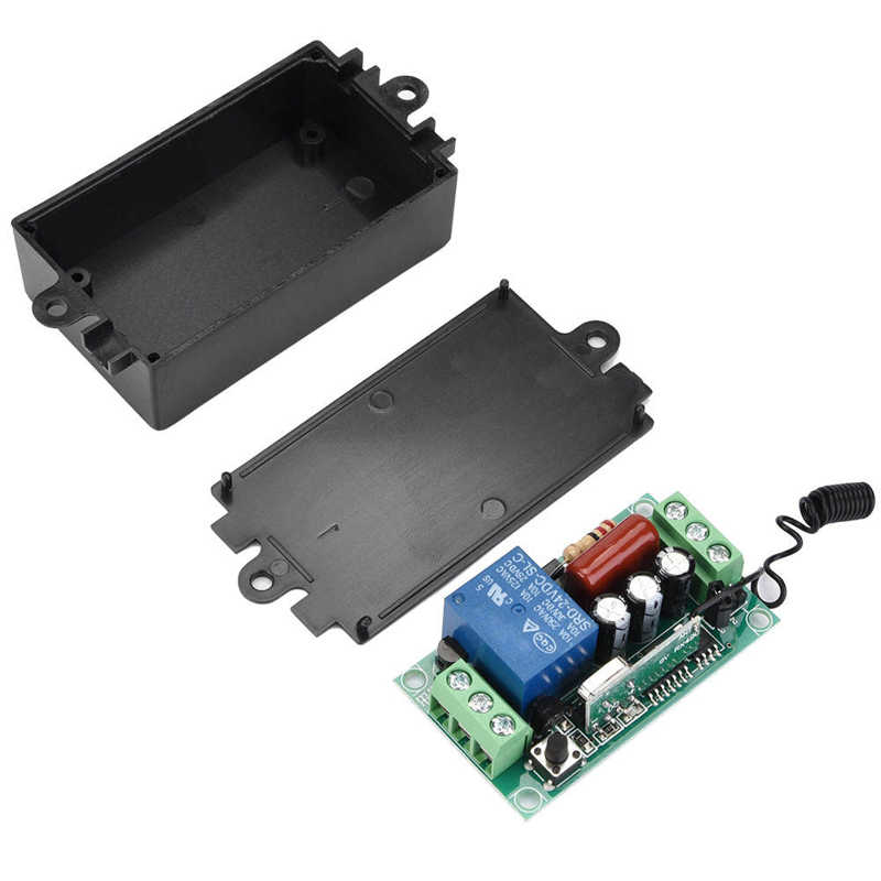 Przekaźnik bezprzewodowy 1CH RF 4 odbiorniki + 2 nadajniki pilot zdalnego sterowania 220V