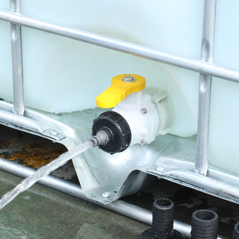 S60*6 IBC tank adapter plastic Garden Tap Valve Irrigation Connector water tank fittings