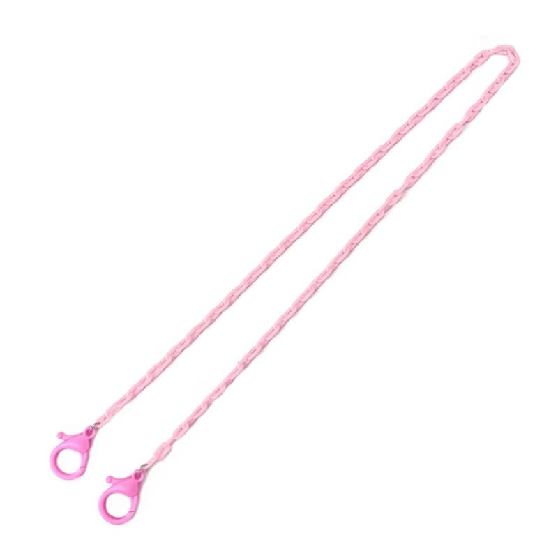 Collar de cuerda de plástico para colgar mascarillas, cordón práctico para mascarillas, soporte para gafas, sin huellas, dos ganchos, 1 unidad: 03