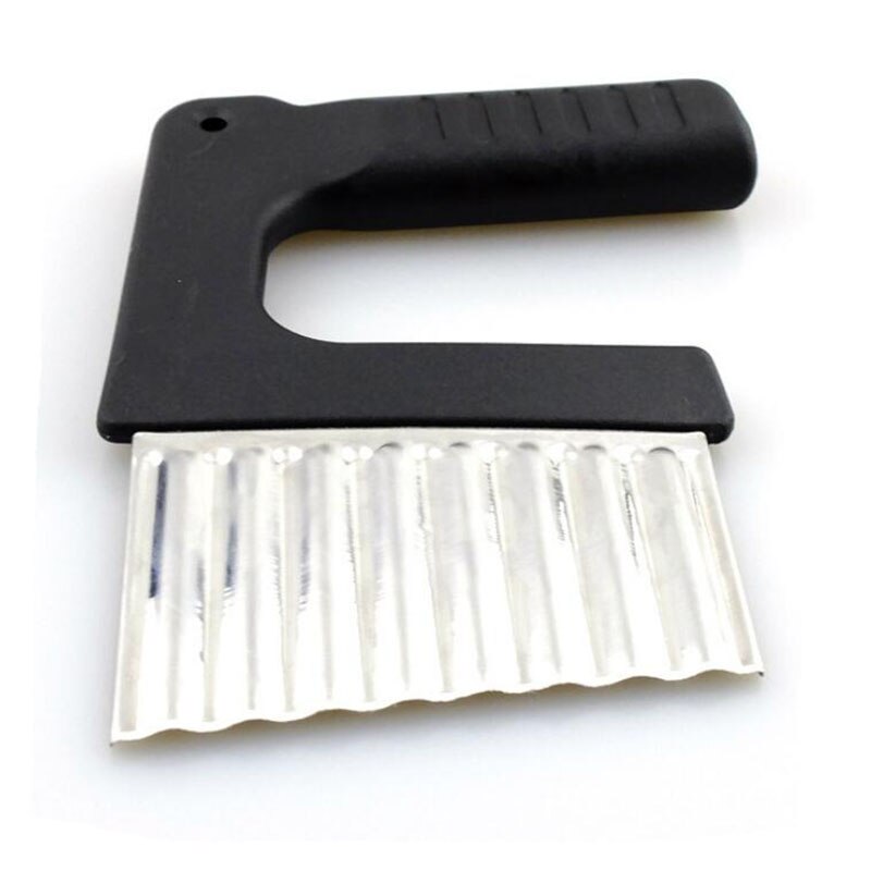 Aardappel Chips Golvend Cutter Maker Rvs Franse Fry Slicer Mes Voor Groente Gadgets Keuken Tool Accessoires