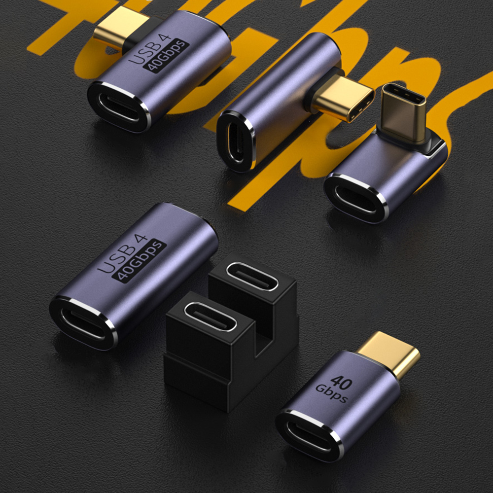 Adapter USB C 100W maszyna do cięcia metalu z USB 4.0 typu C Adapter OTG 40 gb/s szybki Transfer danych Tablet USB-C Adapter do ładowania laptopa MacBook