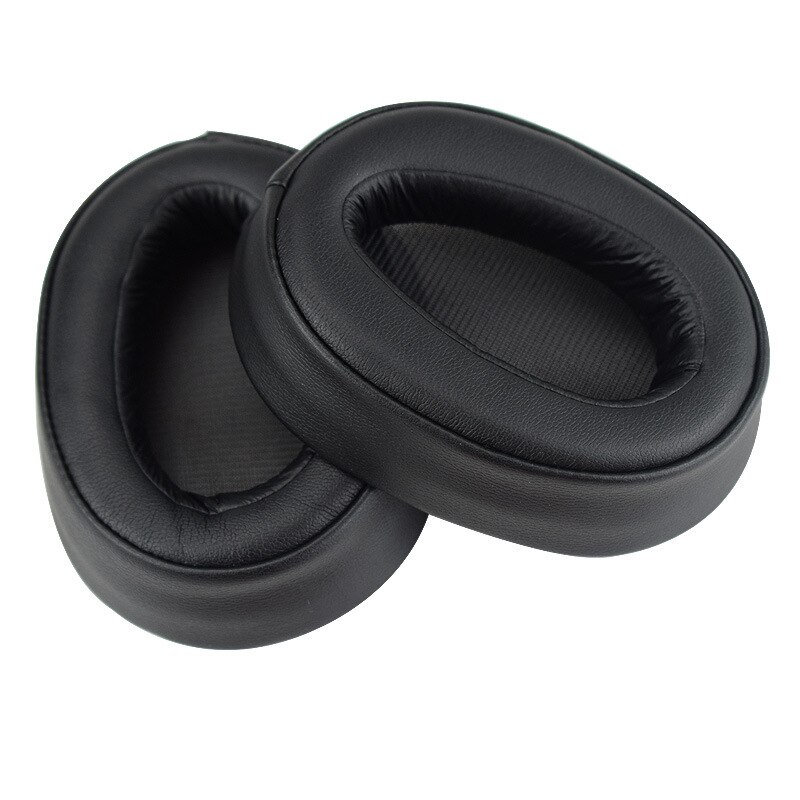 Oorkussen Voor Sony MDR-100ABN WH-H900N Hoofdtelefoon Oorkussen Kussen Cups Cover Oordopjes Oorbeschermers 1 Paar: black