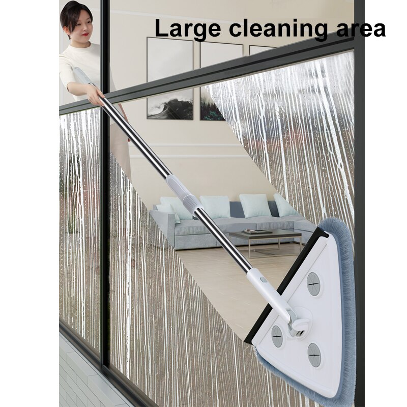 Joybos Telescopic High-rise Window Cleaner 360°Rotating Adjustable Home Window Wiper Glass Cleaning Brush Tool Household Tool