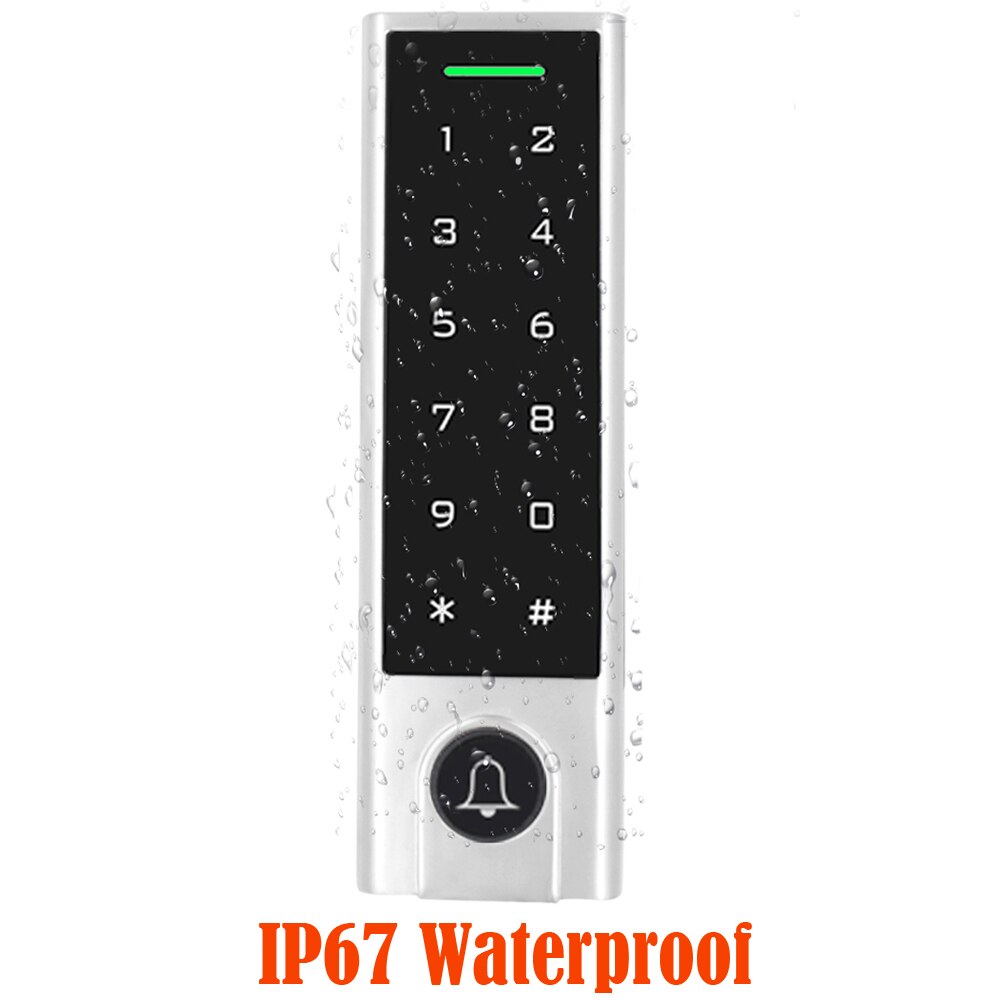 Wifi Remote Fingerprint Access Control Kit Rfid Reader 1000 User Tuya APP 125khz Card Keypad Door Password Access Control System: door bell version