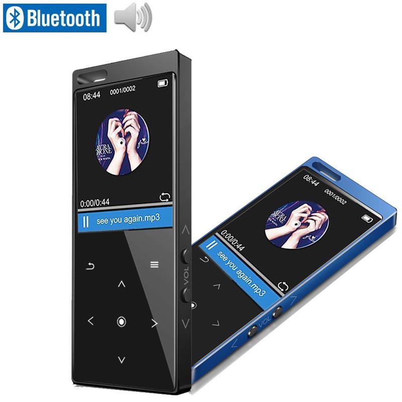 MP3 Player 16G 1.8" with Speaker Touch Screen Supports Video,FM Radio Lossless Music Player Supports 128GB Memory Card