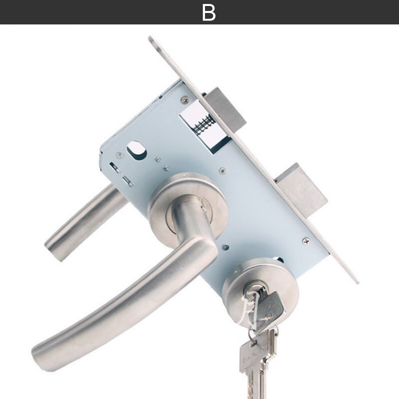 True ,304 stainless steel split Handle lock,door hardware,for Fire door Indoor door Fire channel door,European standard