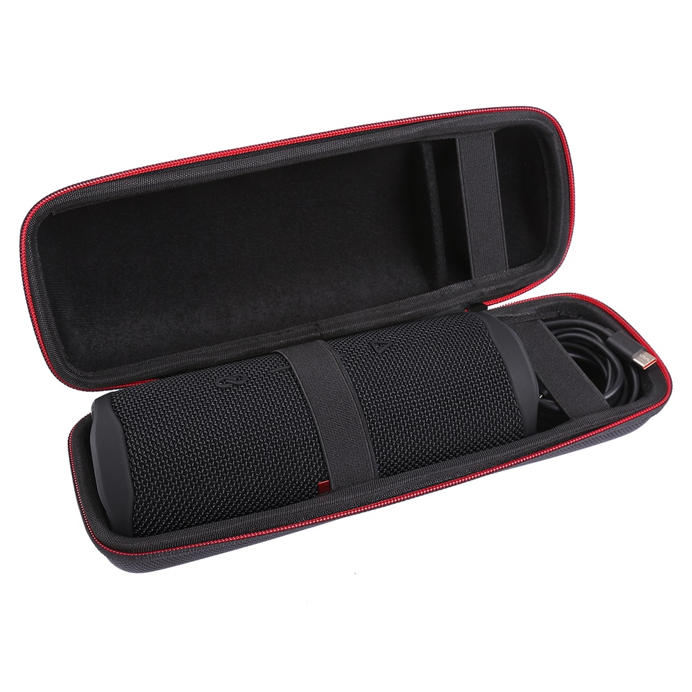 Travel Portable Protective Carrying Case Hard Shell Storage Bag Pouch Cover with Carabiner for JBL Flip 5 Flip5 Speaker