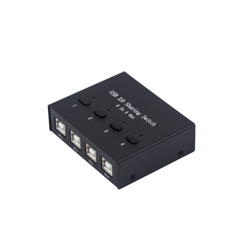 4 port usb switch box enhet 4 in 4 out dator delning mus tangentbord skrivare enhet dela 4 usb enheter