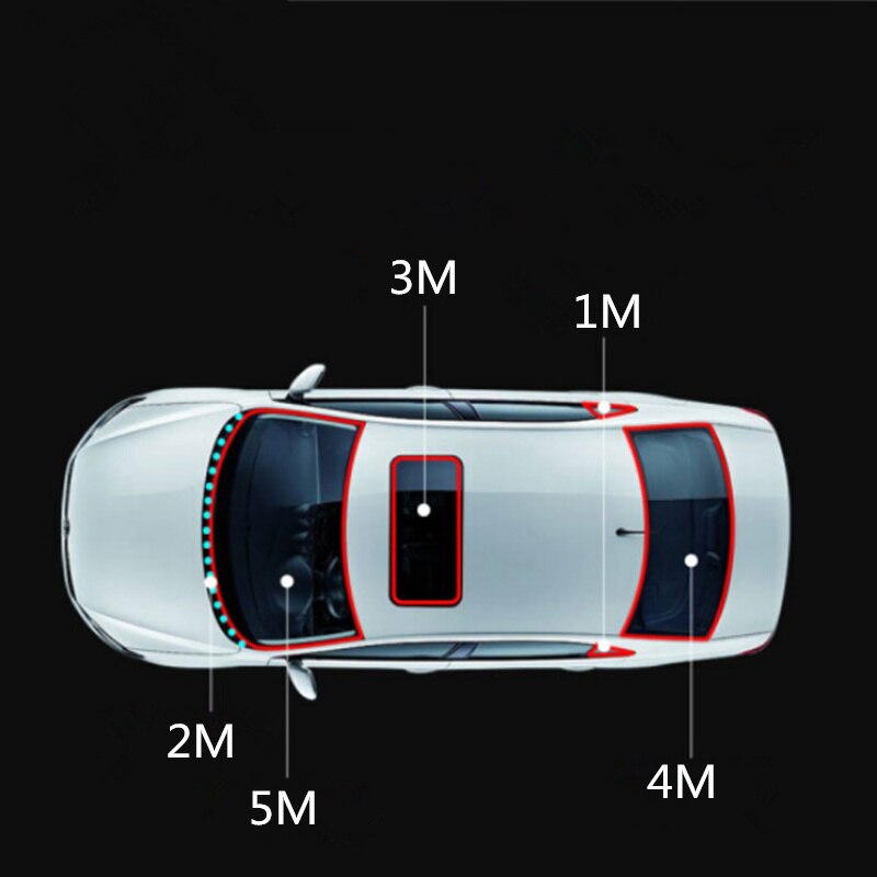 3m Auto Gummi Dichtung Streifen Auto Dichtung Schutz Aufkleber Fenster Rand Windschutzscheibe Dach Abdichtung Streifen Lärm Isolierung Zubehör