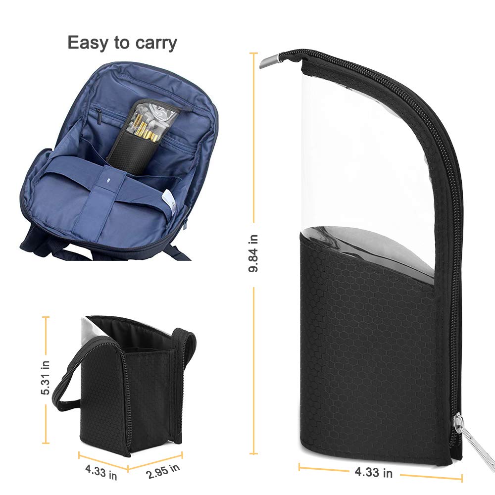 YBLNTEK stojak na pędzle robić makijażu pyłoszczelna szczotka uchwyt na kosmetyki wodoodporna walizka podróżna robić pędzla kobiety Organizer robić pędzli narzędzia robić makijażu