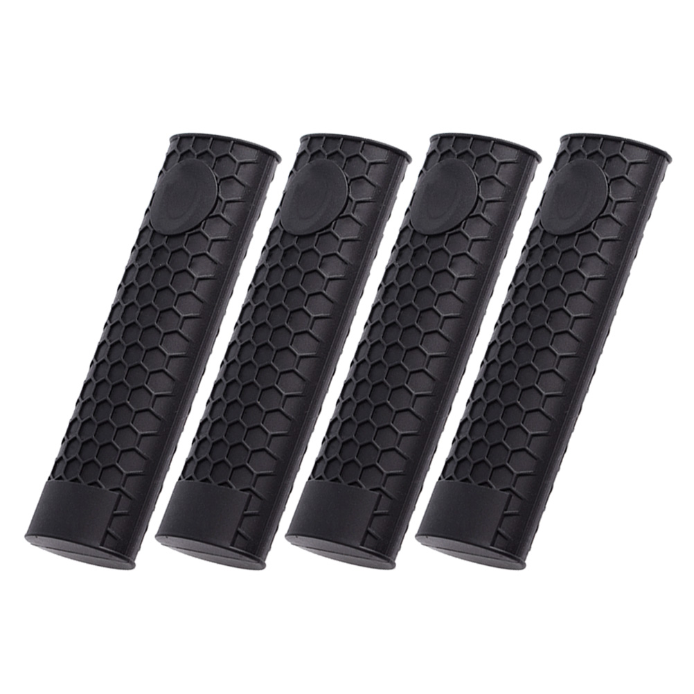 4 Pcs Pot Handvat Houder Siliconen Antislip Hittebestendige Mouw Grip Pan Handvat Cover Pannenlap Voor Metalen Frituren pannen Koekenpannen
