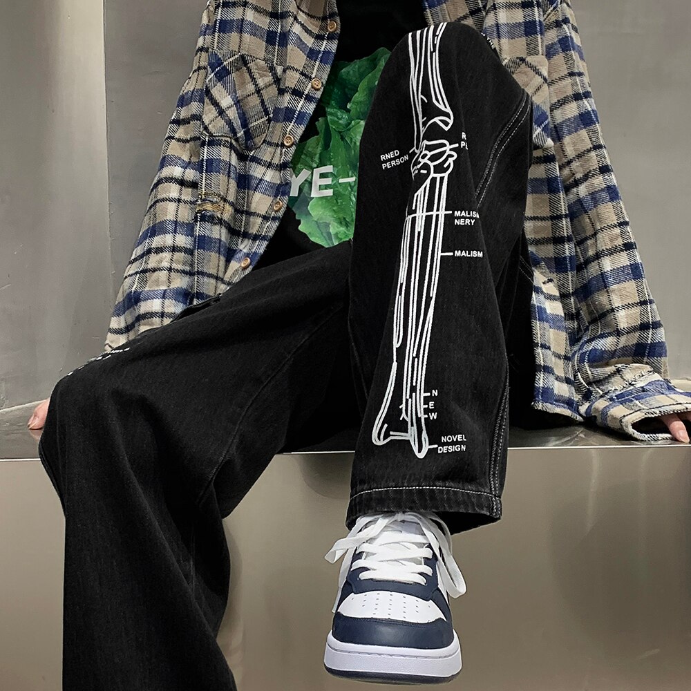 Jeans Baggy Style Coréen Besttoolifes - Pantalon Hip-hop Streetwear Pour Homme