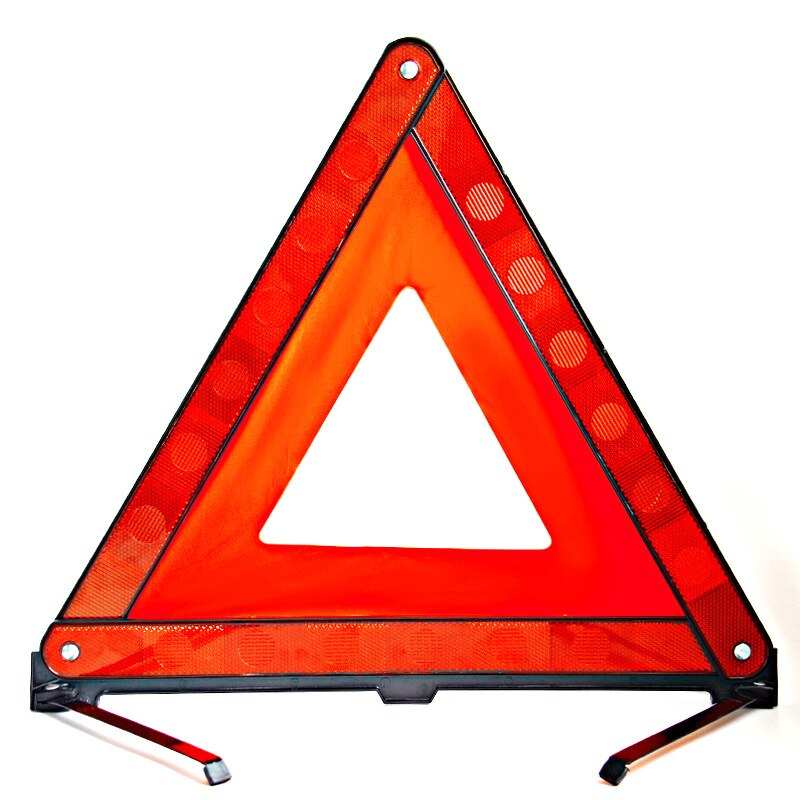 Tripod road blasher praktisk bil stopskilt trekant nødadvarselskilt foldbart reflekterende sikkerhed vejbelysning