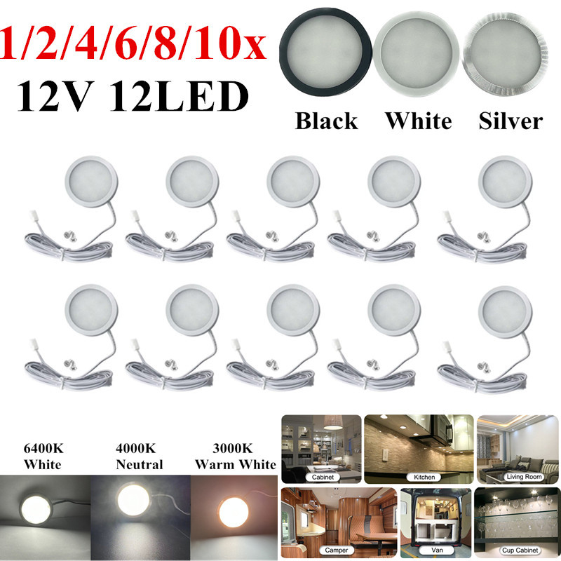 1/2/4/6/8/10 pièces éclairage intérieur bateau Camping remorque lumières LED Spot Van Camper caravane lumières camping-car 12V LED lumières