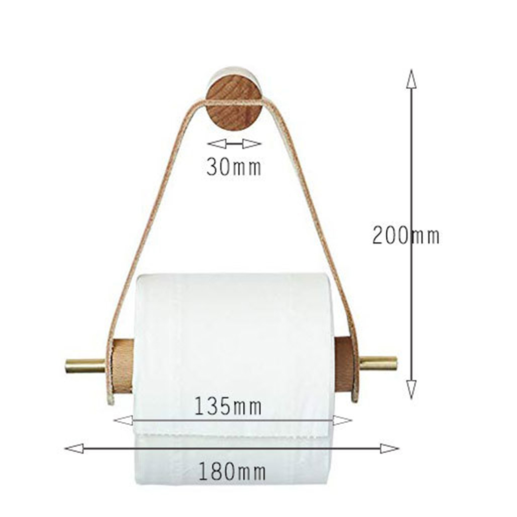 Portarrollos de papel higiénico de madera, papel de almacenamiento para el baño, dispensador de toallas de mano, toallitas de papel higiénico