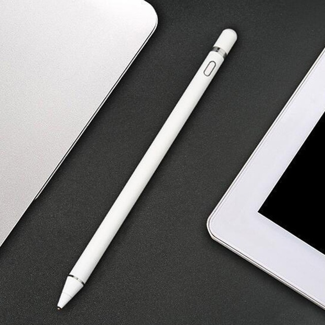 Anmone Actieve Stylus Pen Voor Macbook Screen Touch Stylus Pen Voor Ipad Samsung Tablet Touchpad Tekening Pen Stylus Pen Capacitieve: White pen