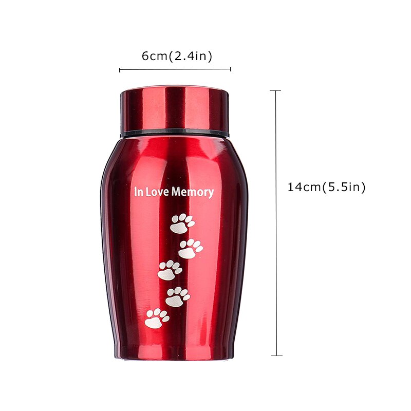 250Ml Roestvrij Staal Huisdier Urnen Voor Hond Kat Vogel Crematie As Aandenken Kist Columbarium Urn Gedenkteken Crematie Urn