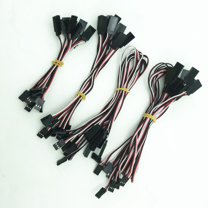 10 stks/partij 100mm/150mm/300mm/500mm RC Servo Verlengsnoer Cable Lead JR Voor Rc Helicopter Rc Drone