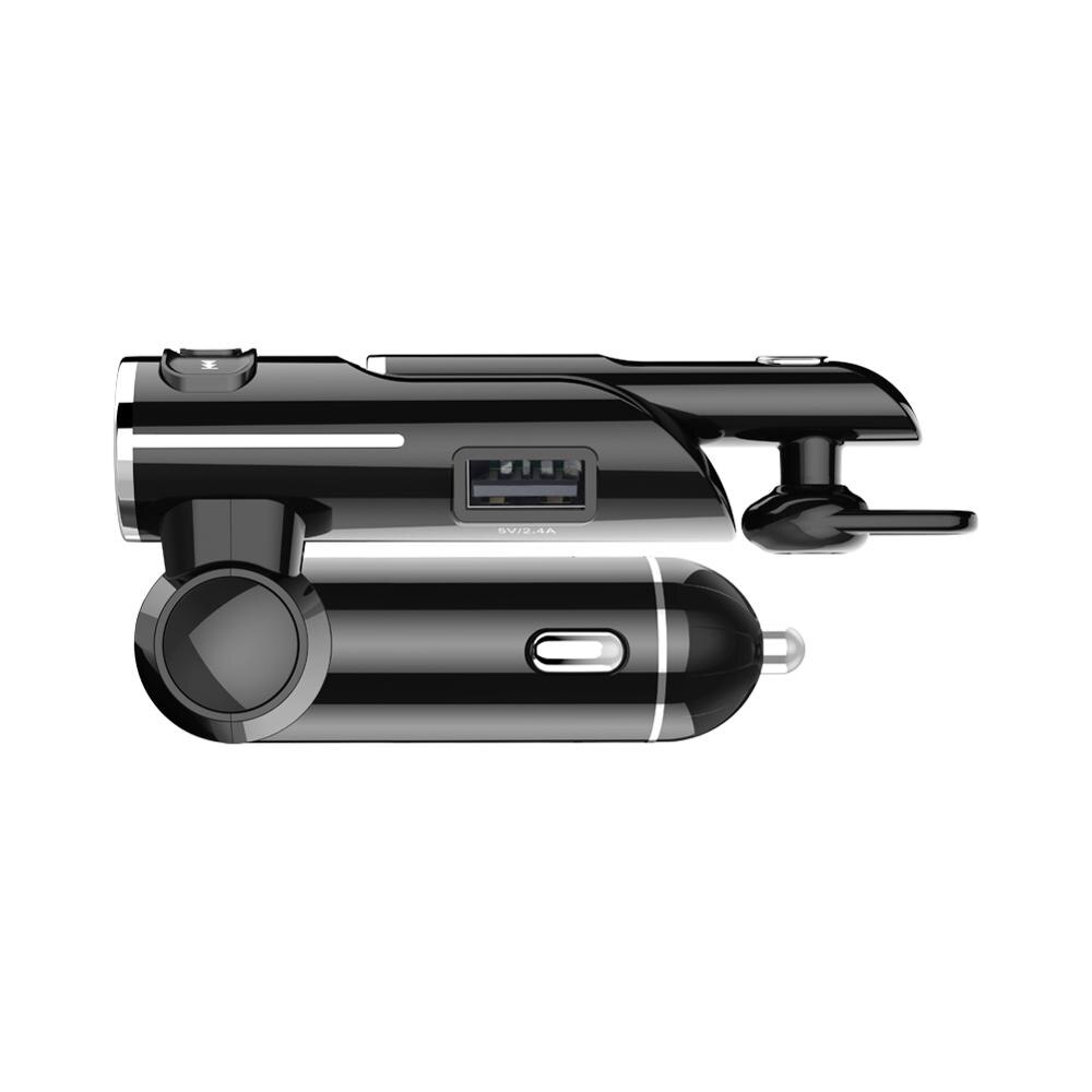 Handsfree Cigarette lighter Bluetooth 5.0 Car Kit FM Transmitter Audio Music Receiver Adapter USB Quick Charger LED Display