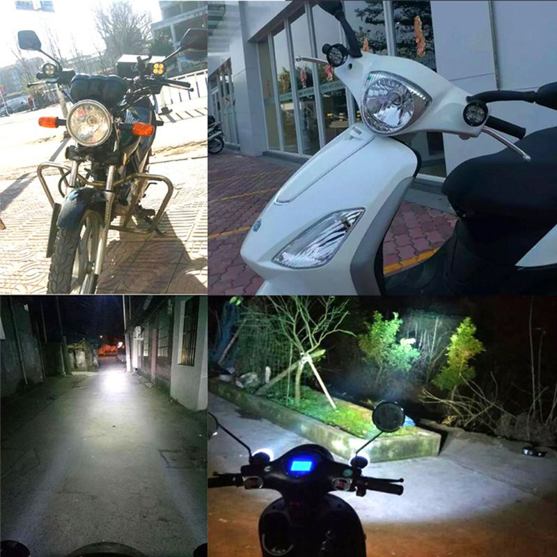 Lámpara de iluminación LED para motocicleta, juego de faros para vehículos eléctricos, foco superbrillante, accesorios para coche modificados para automóviles