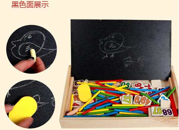 Children&#39;s Mathematics Teaching Aids In Addition And Subtraction Count Number Sticks Wood Enlightenment Educational Toys