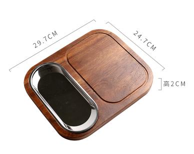 Japanse stijl Huis Keuken Servies Massief Houten Eettafel Snack Plaat Acacia Houten Snijplank Broodplank: C