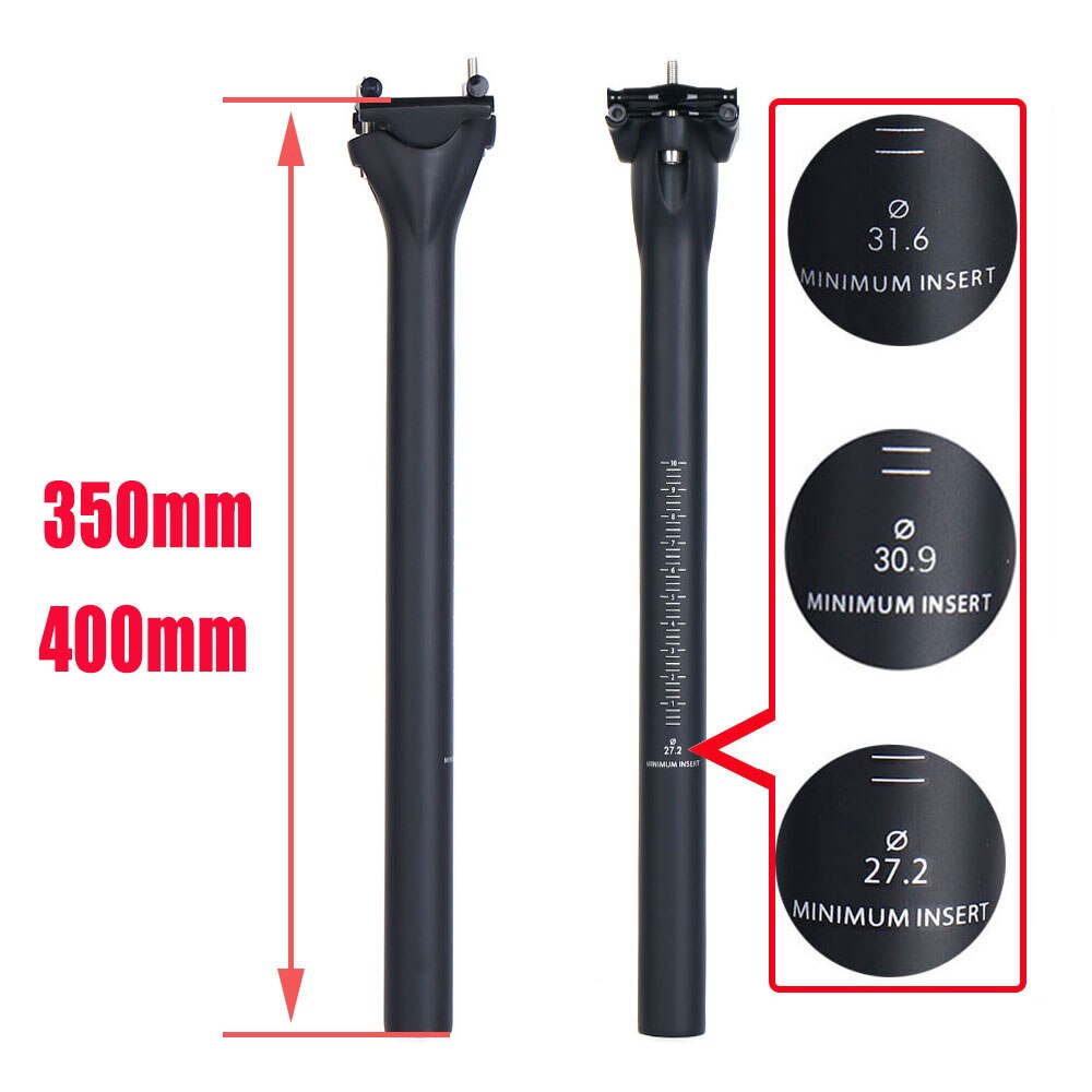 ELITA ONE MTB Carbon Seat Post 27.2/30.9/31.6mm Road/Mountain Bike Seatpost UD Matt Light: 140g
