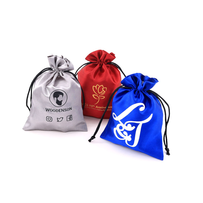 10pcs Silk Drawstring Bag Luxury Satin Wedding Jewelry Packaging Bag Small Ring Earring Jewelry Storage Bag Pouches 7colors