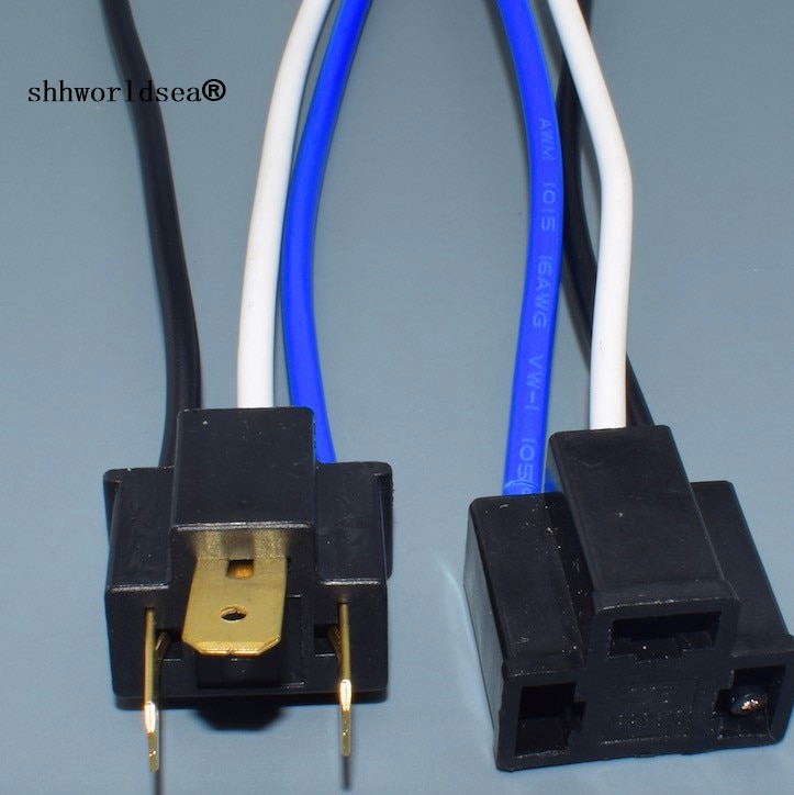 Shhworldsea H4 Vrouwelijke Mannelijke Adapter Sockets Pigtail Harness Plug Connector Voor H4 Halogeen Hid Led Retrofit Connector Plug