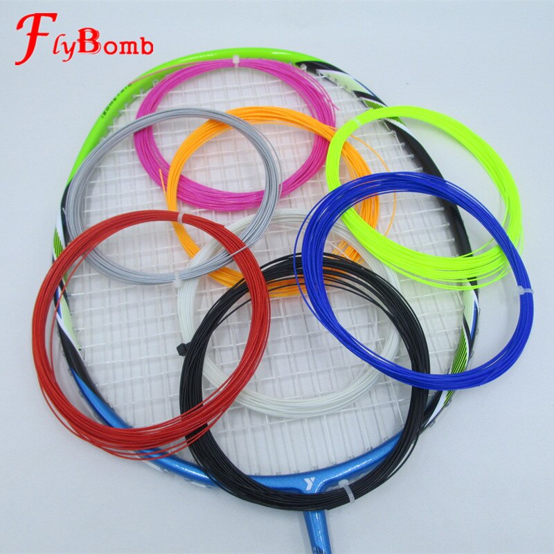 FlyBomb Badminton Schnur Elastische Langlebig 0,7mm Verwenden Für Badminton Schläger Super Rebound Schläger Linie Groß 20-23lbs L420OLC