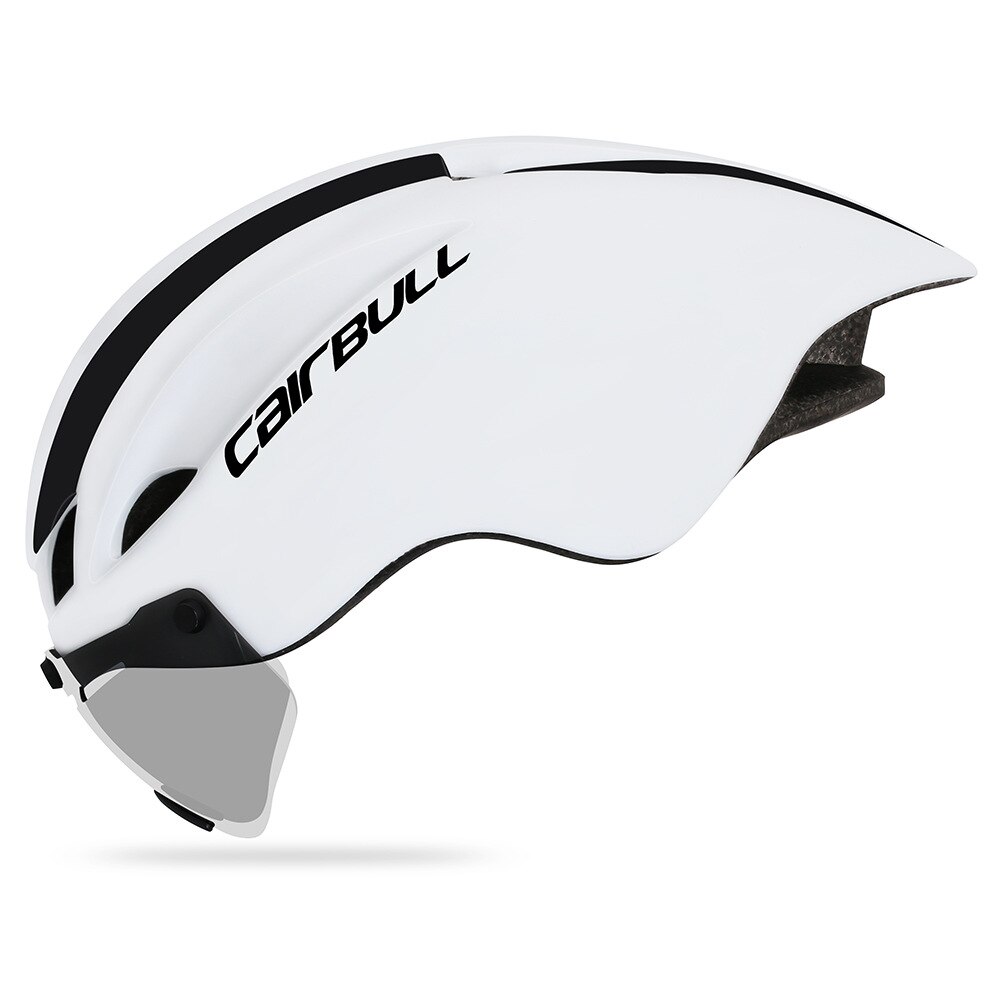 Cairbull fietshelm, winddicht, racefiets, mountainbikehelm, bril, outdoor, ademend, racefietshelm: Wit