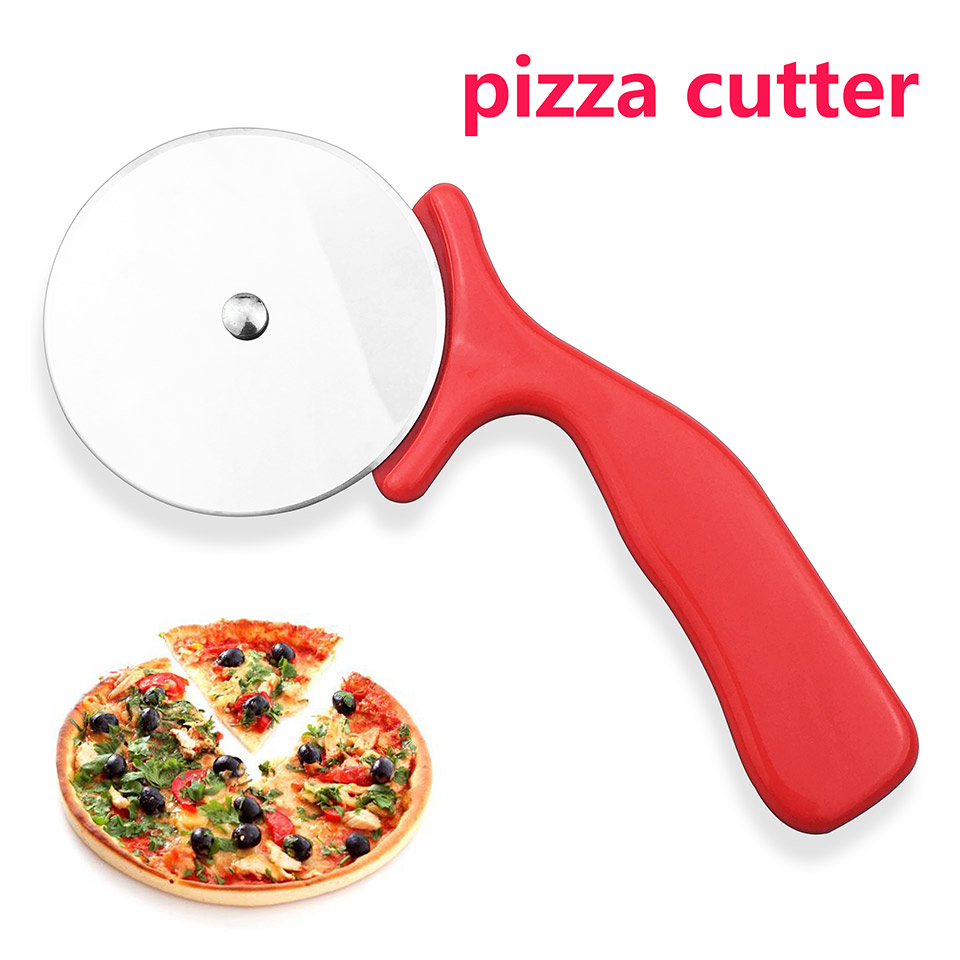 Pizza Mes Food Grade Rvs Pizza Cutter Cake Tools Ronde Roller Mes Voor Taarten Wafels Deeg Cookies Keuken Tool