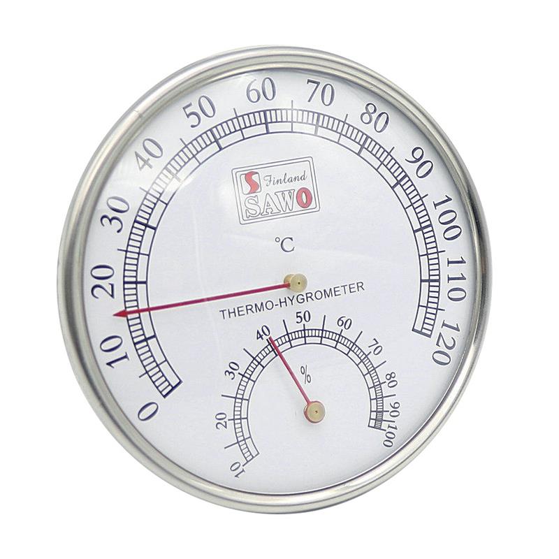 Sauna Thermometer Metal Case Steam Sauna Room Thermometer Hygrometer Bath And Sauna Indoor Outdoor Used: Default Title