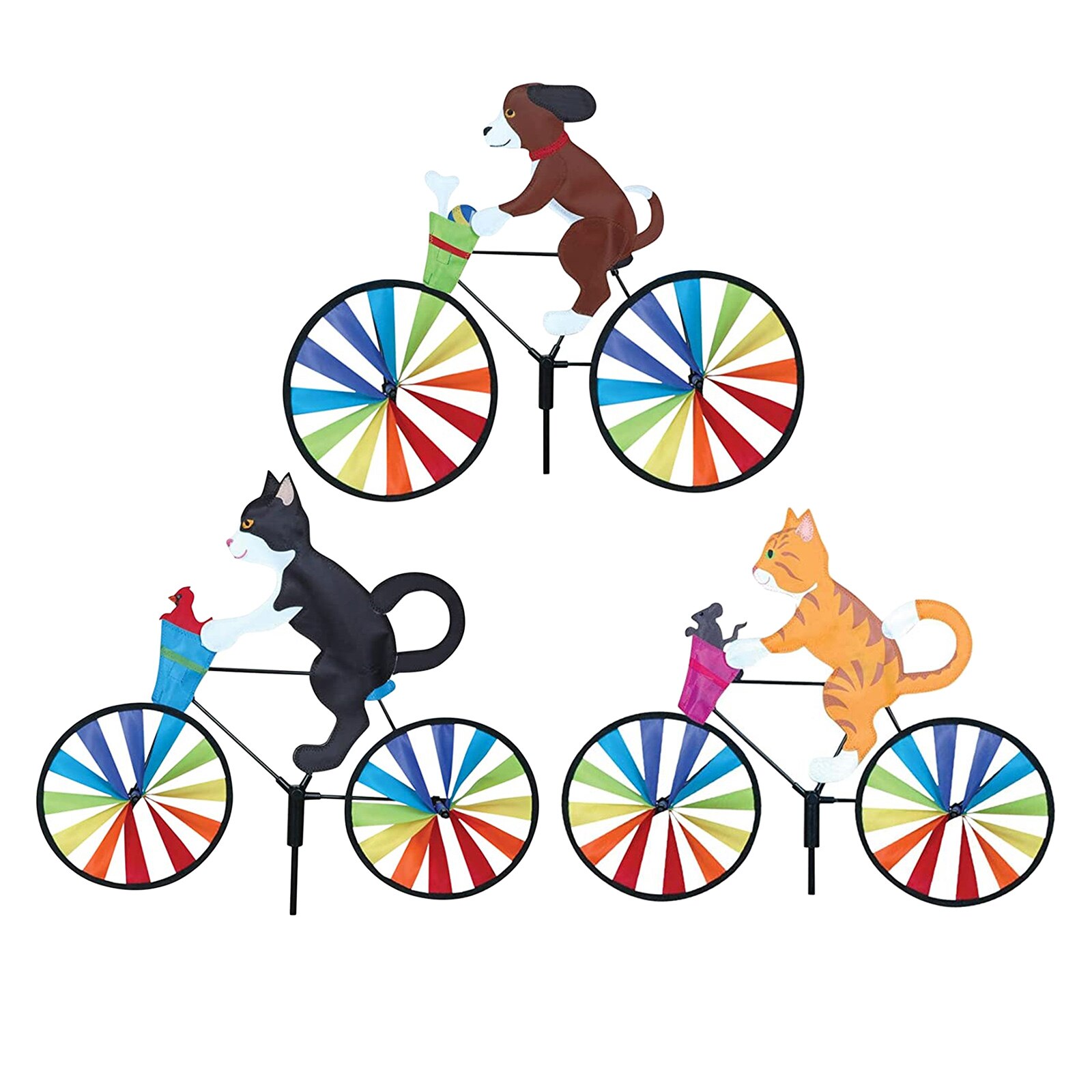 Garden Windmill PVC Ornaments Outdoor Decor Ornamental Wind Mill Toy