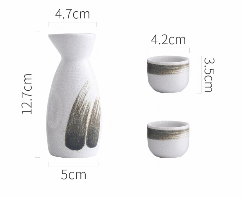 Japanese Sake Kettle Commercial House Wine Set Wine Bottle Separator Sake Cup Kiln Change Porcelain Wine Pot: Burgundy