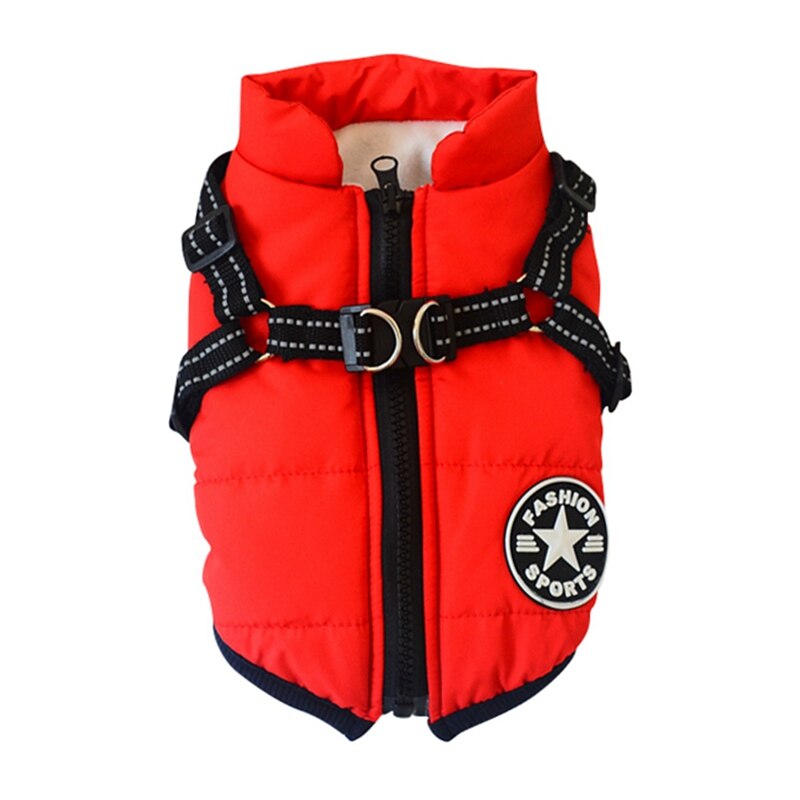 Herbst Winter Haustier Ski Kostüm Ärmellose Baumwolle Gefütterte Weste Mit dauerhaft Brustgurt nutzbar machen Kleidung Mantel Liefert: verrotten / XXL