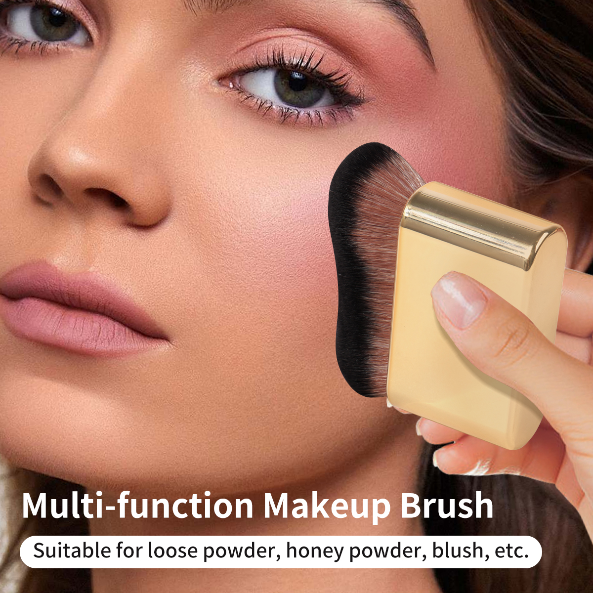 Pinceau de maquillage sirène pour fond de teint corporel, brosse pour bronzage, mousse autobronzante, sans soleil, 1 pièce