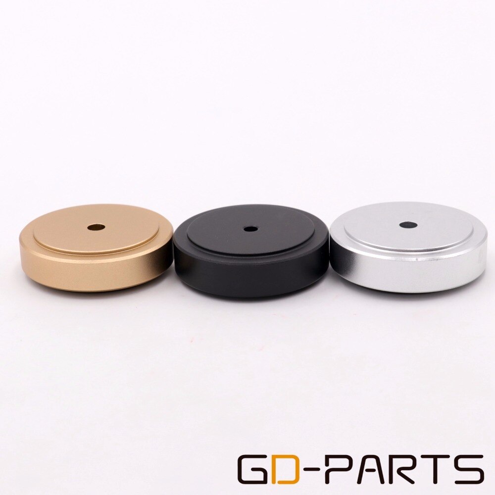 4PCS 39x10mm Silver Gold Black Machined Solid Aluminum DAC Turntable Radio CD AMP Speaker Cabinet Isolation Feet Pad Stand Cones