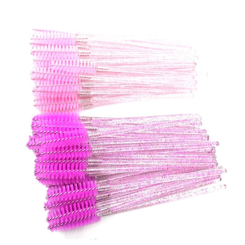 Crystal Disposable Lash Makeup Brush Applicator Styling Tools Individual Mini Mascara Wand Brush Eyelash extension
