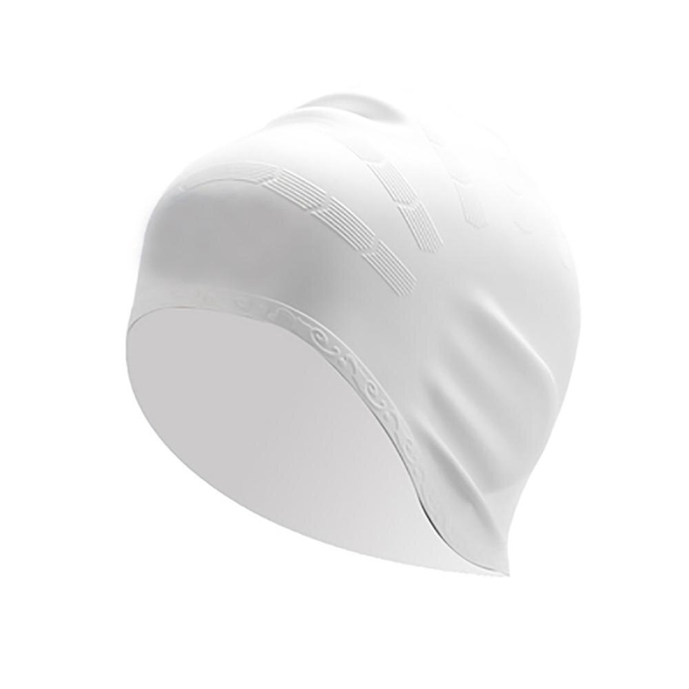 Silicone Swimming Cap Cover Ears Long Hair Clean Swim Pool For Adult Men Women бир уши для плаванья F@: F