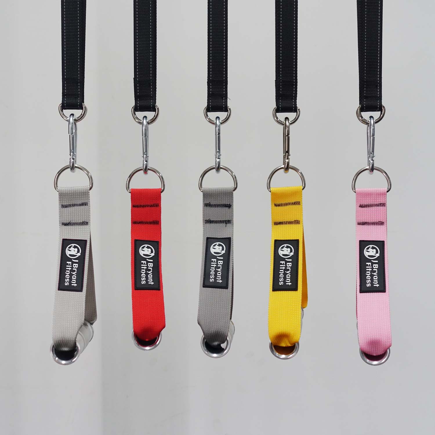 1 paio di impugnature per palestra in metallo resistente con gancio a D per fasce di resistenza per macchine a cavo tirare verso il basso attrezzature per il fitness a casa