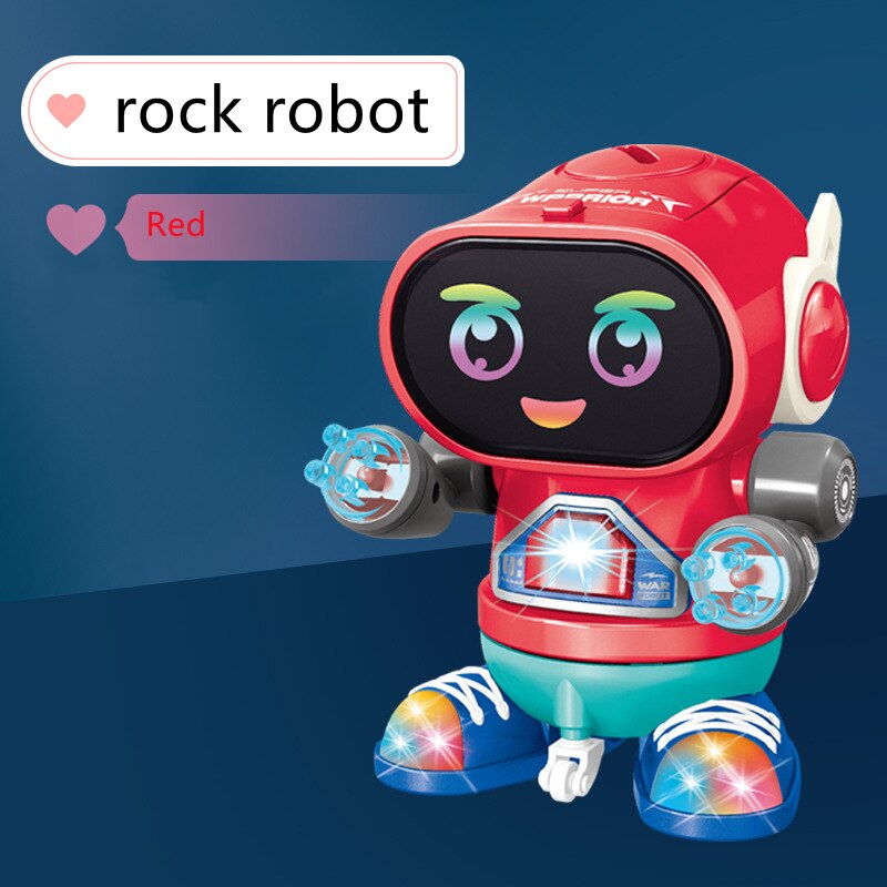 Mini jouets pour enfants, 6 griffes, pieuvre, Robot ABS, lumières LED, musique dansante, colorés, pour garçons et filles, 2022: Violet