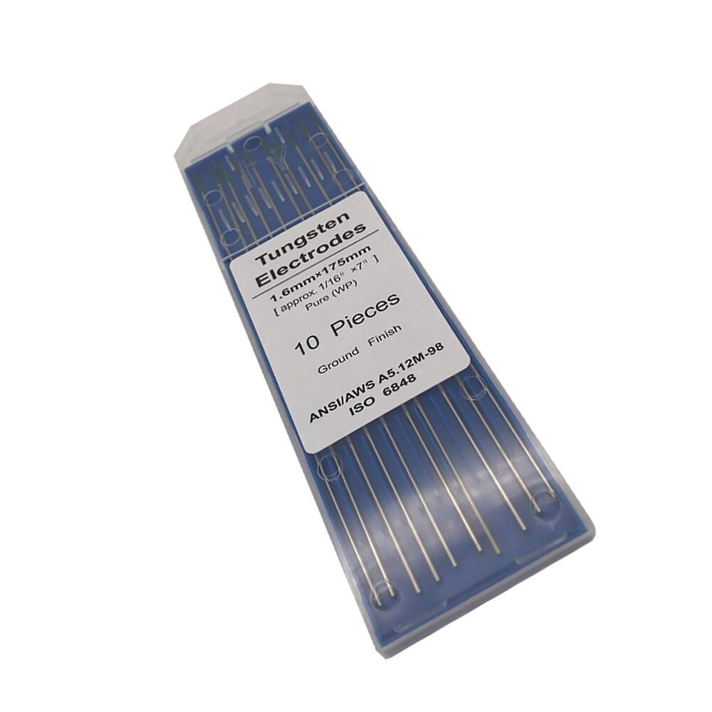 1 Pack Pure Tungsten Electrodes WP Durable Ground Finish Tungsten Electrode Welding Electrode for Arc Welding TIG: Silver 4