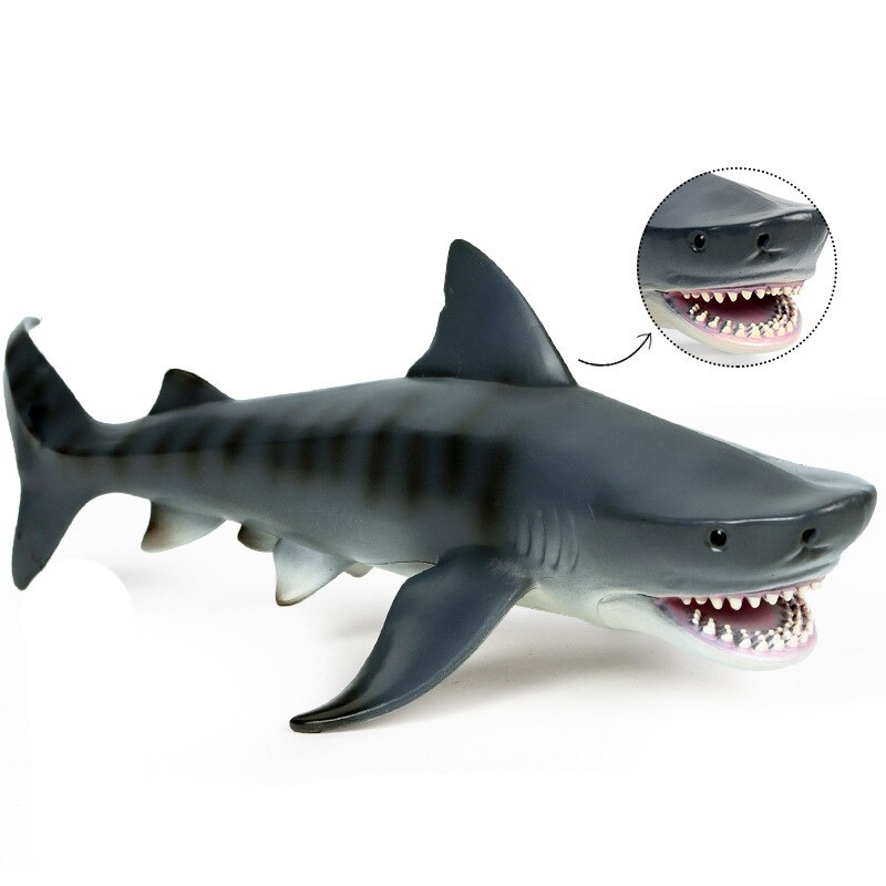 Sea Life Savage Whale Shark Lifelike Baby Shark Toy Anti Stress Squeeze Big Shark Collection Toy for Kid: shark-2