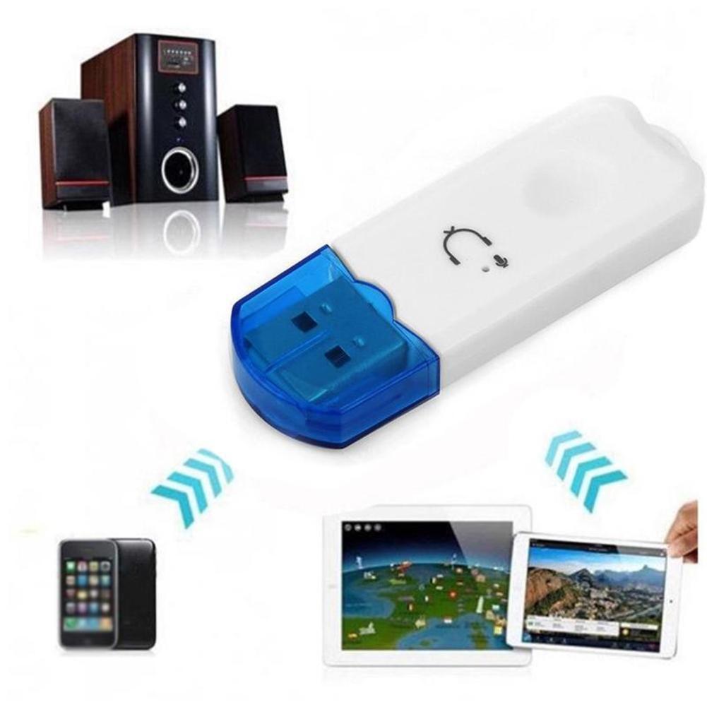 1PC USB Bluetooth Receiver Stereo Handsfree Audio Music Wireless Receiver Adapter For Car Speaker