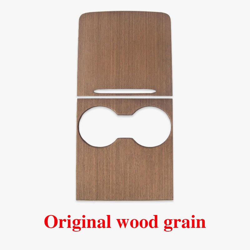 Car Central Control Panel Sticker For Tesla Model 3 Wood Center Console Accessories Model Y Interior Film Wood Grain: Wood grain